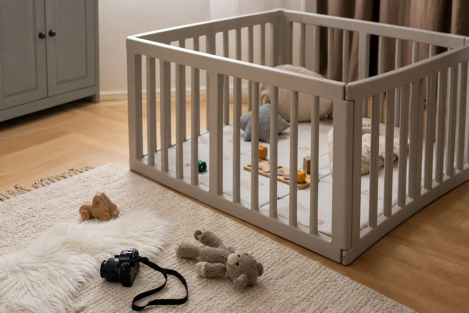 Laufgitter und Babyfotos: Ideen fuer besondere Erinnerungen